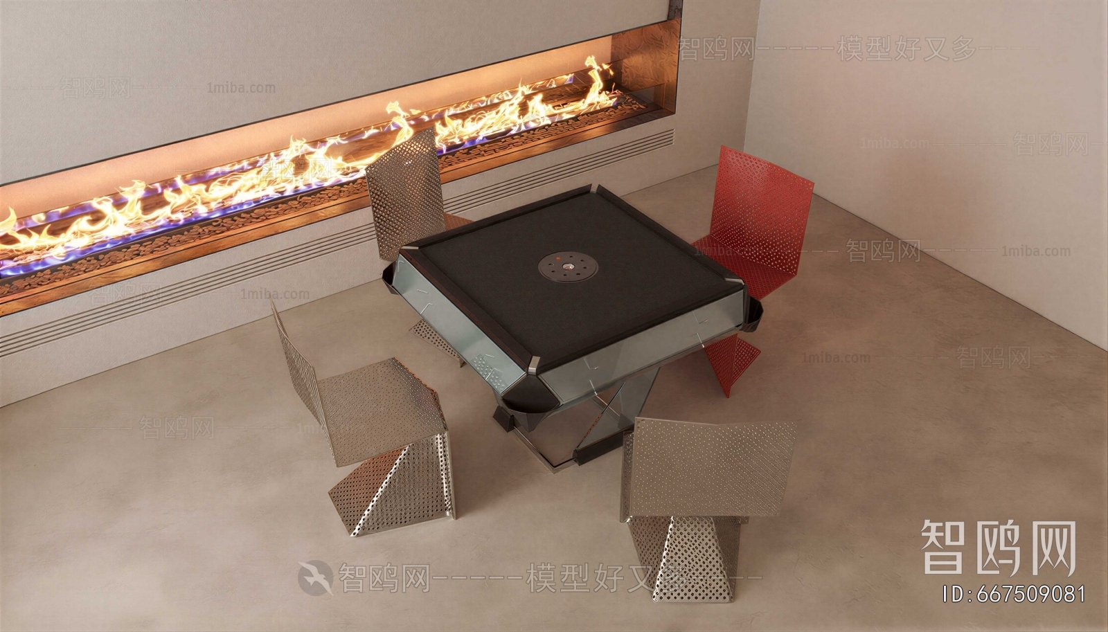 Modern Mahjong Tables And Chairs