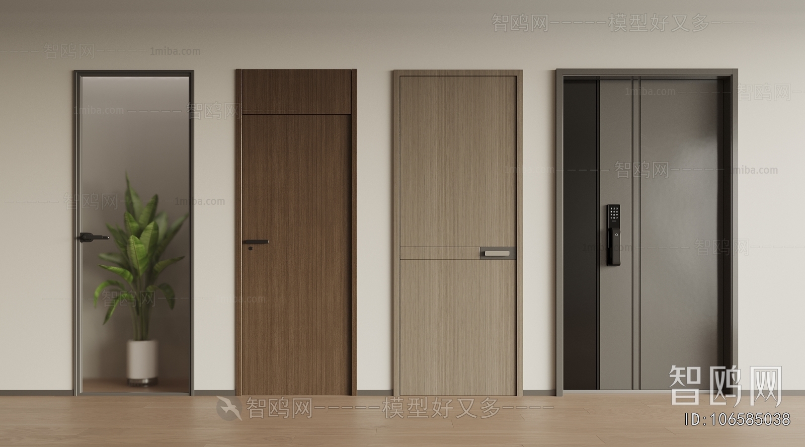 Modern Single Door