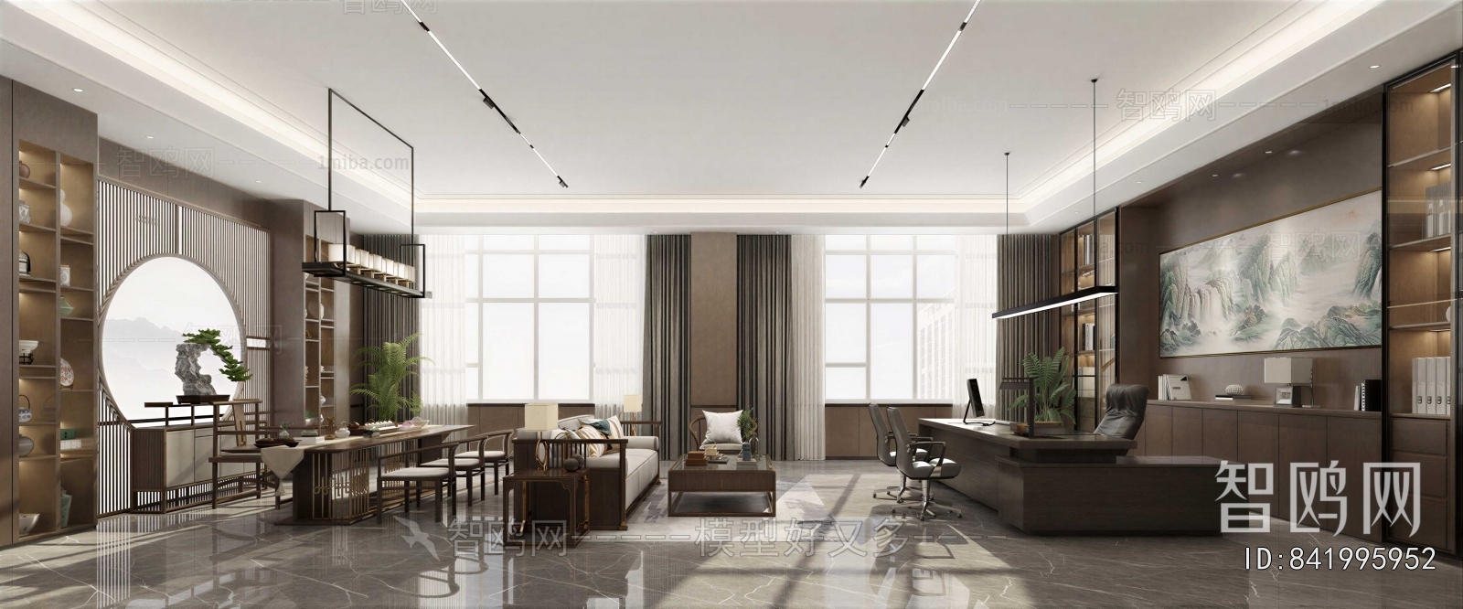 New Chinese Style Manager's Office