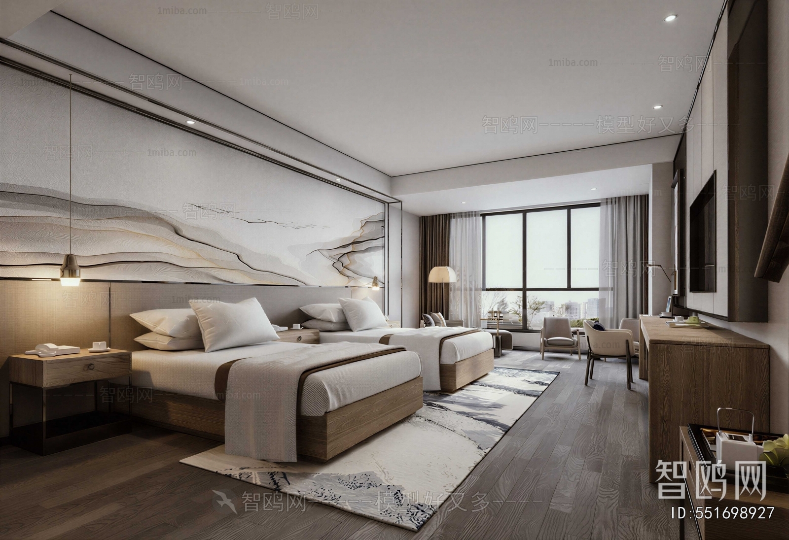 New Chinese Style Guest Room