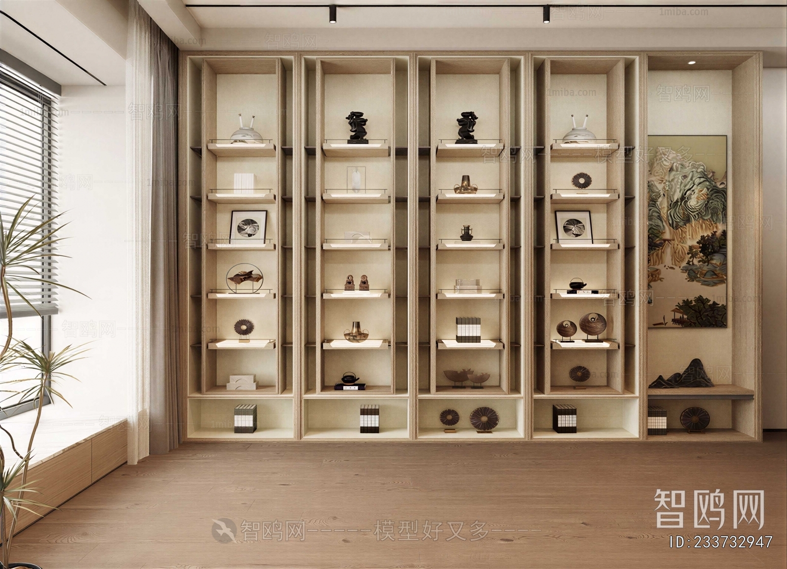 New Chinese Style Decorative Cabinet