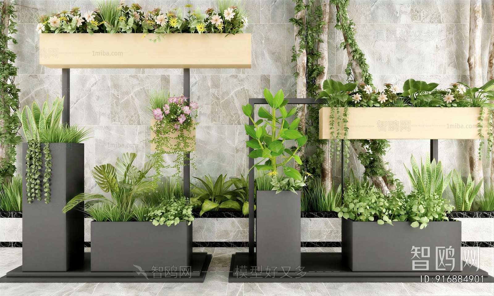 Modern Flower Bed, Flower Bowl, Flower Box