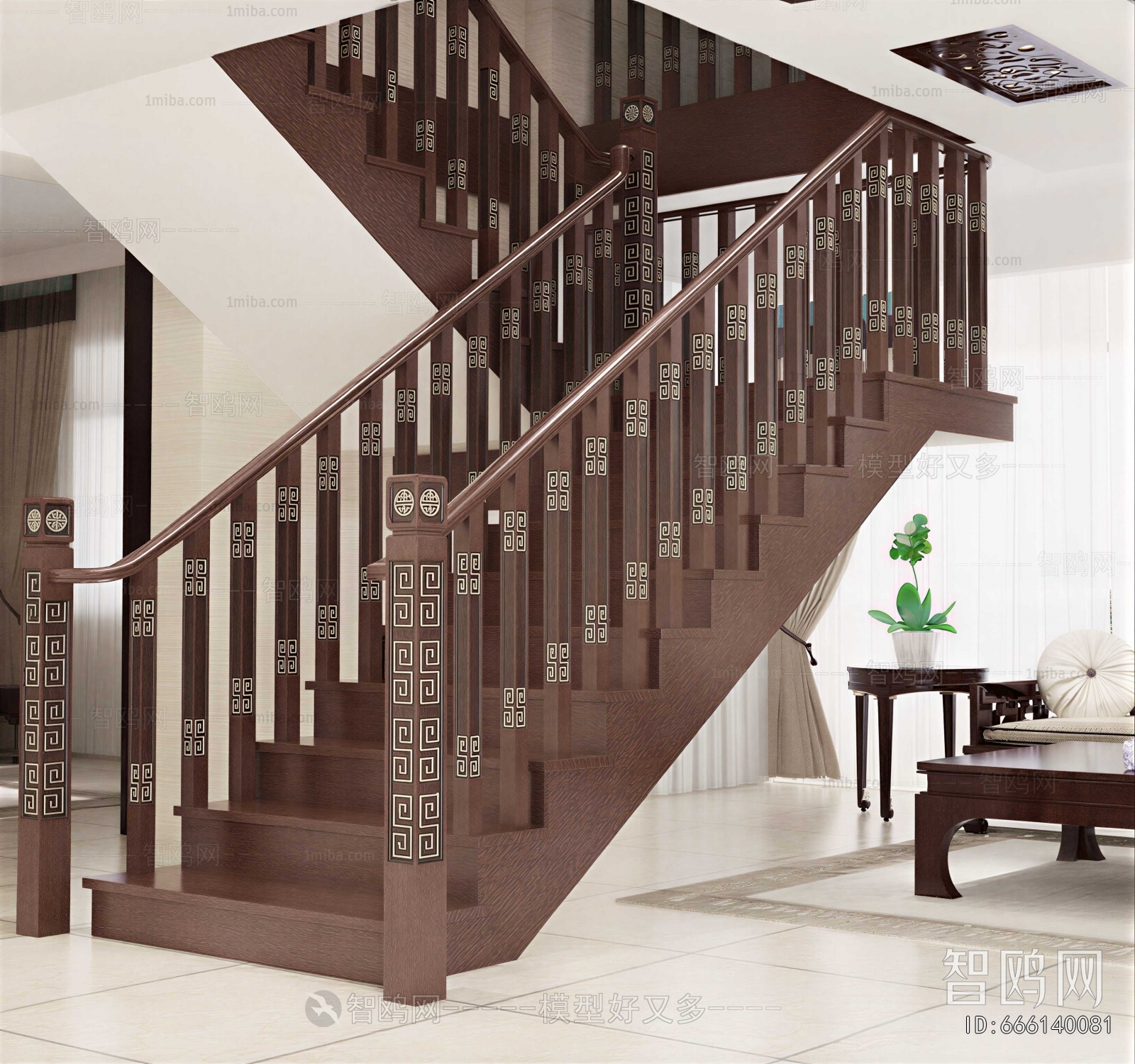 New Chinese Style Staircase