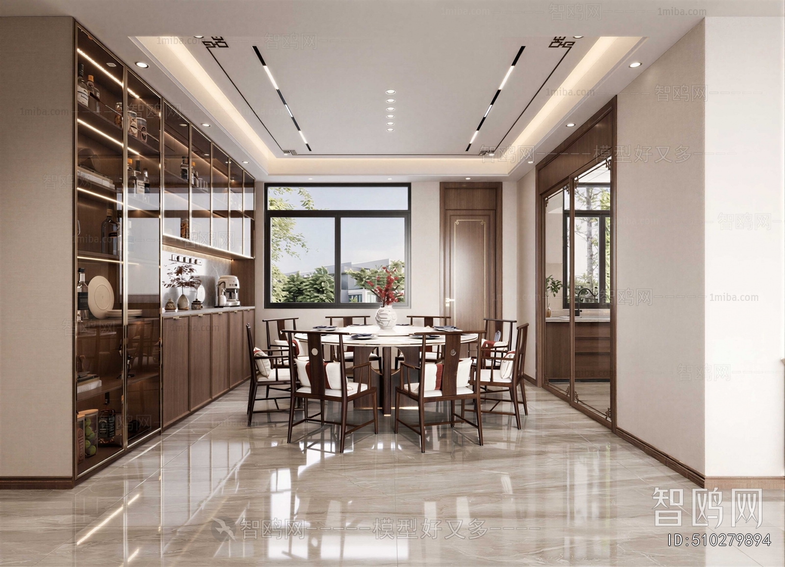 New Chinese Style Dining Room