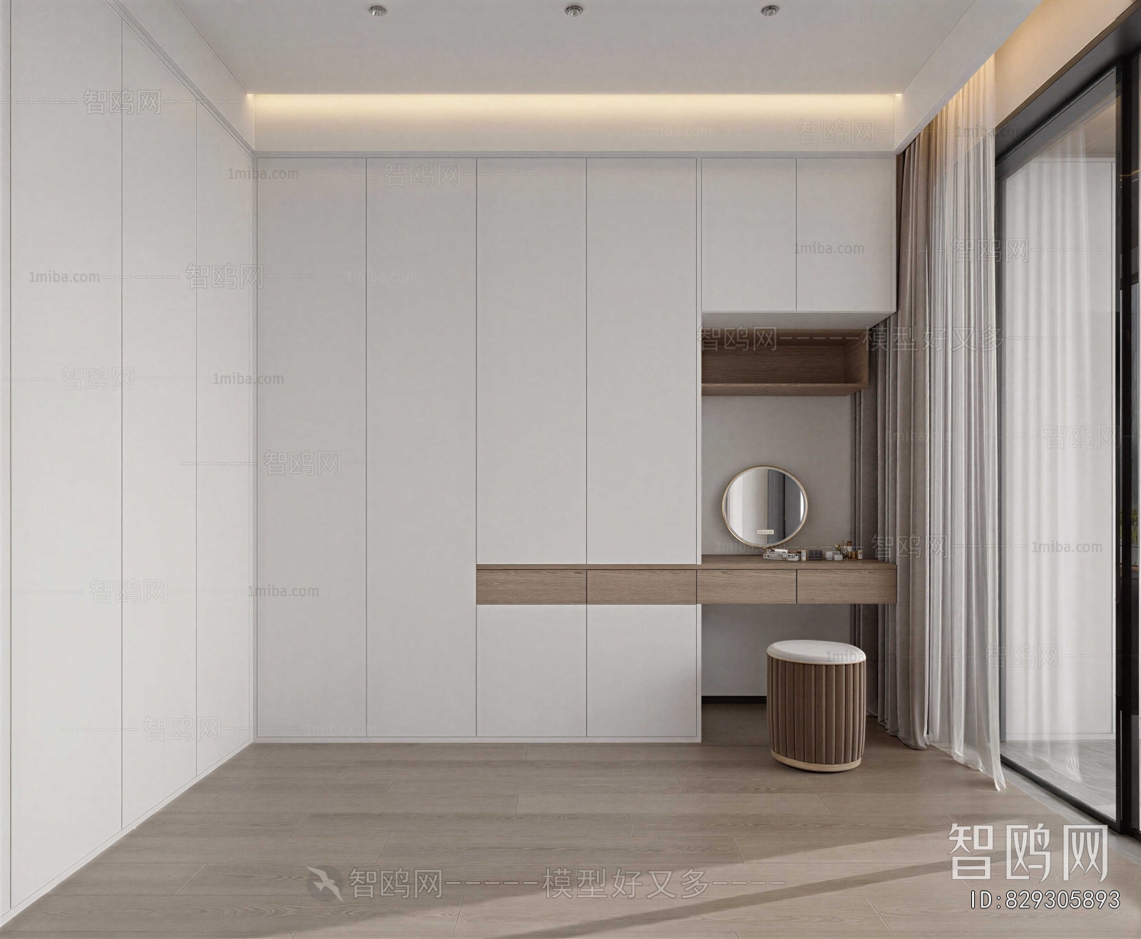 Modern Clothes Storage Area