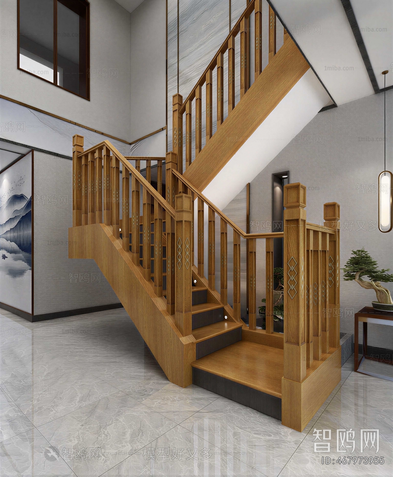 New Chinese Style Staircase