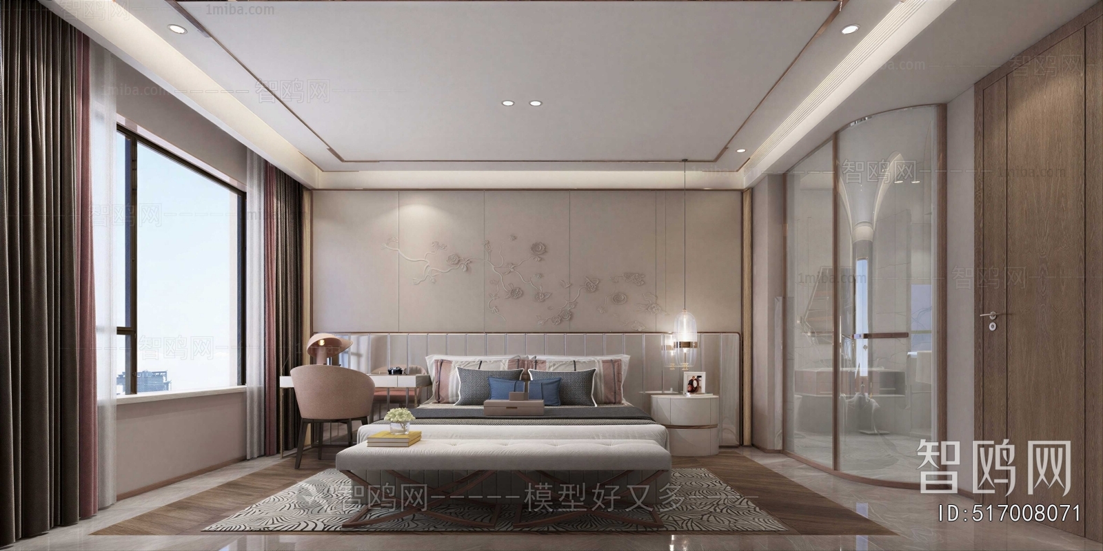 New Chinese Style Bedroom