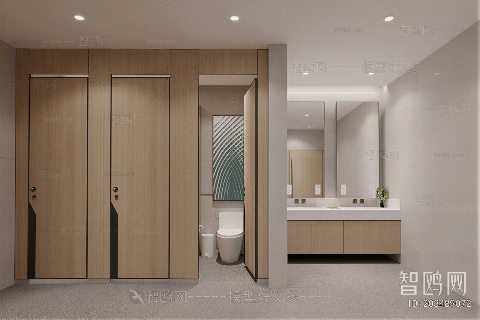 Modern Public Toilet