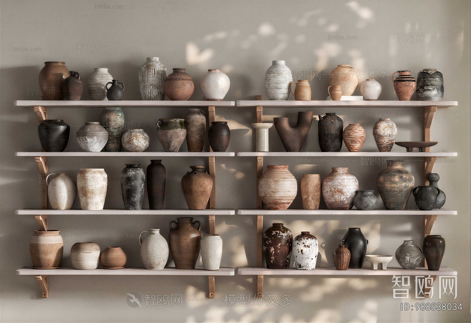 Wabi-sabi Style Clay Pot