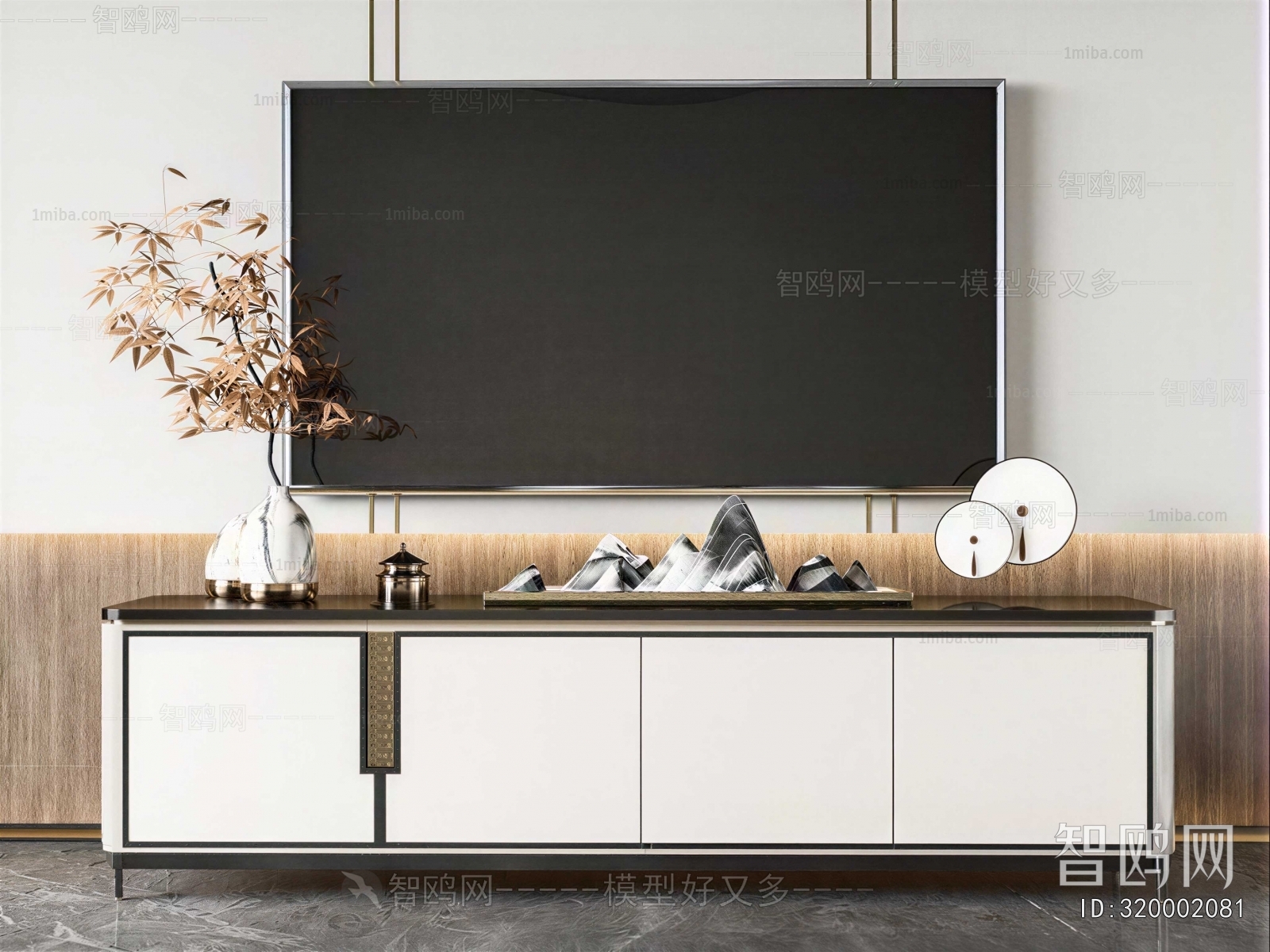 New Chinese Style TV Cabinet
