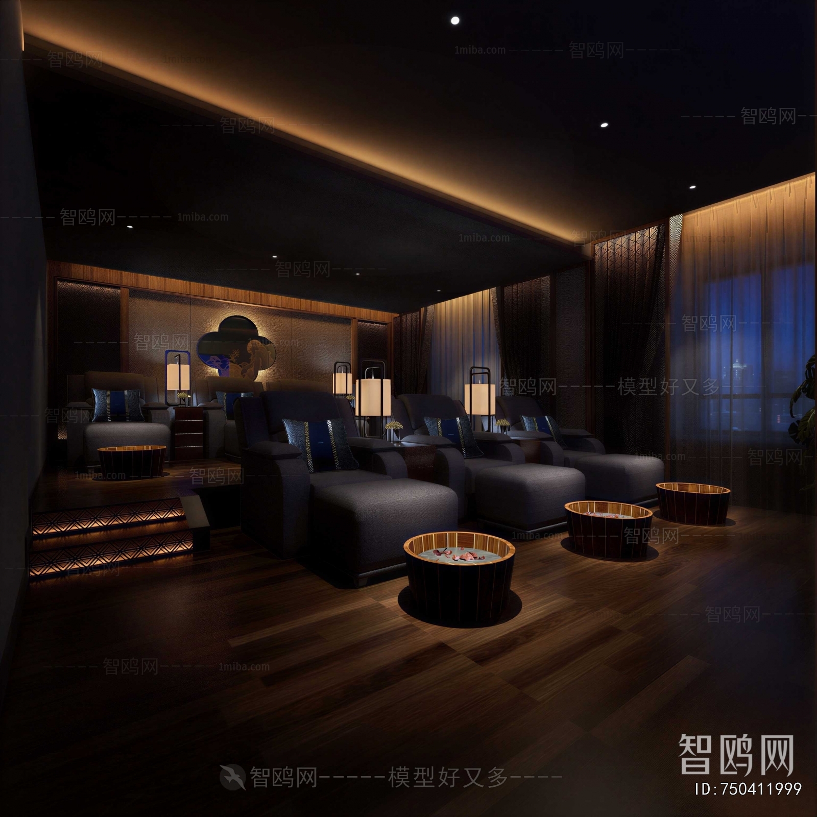 New Chinese Style SPA Foot Bath