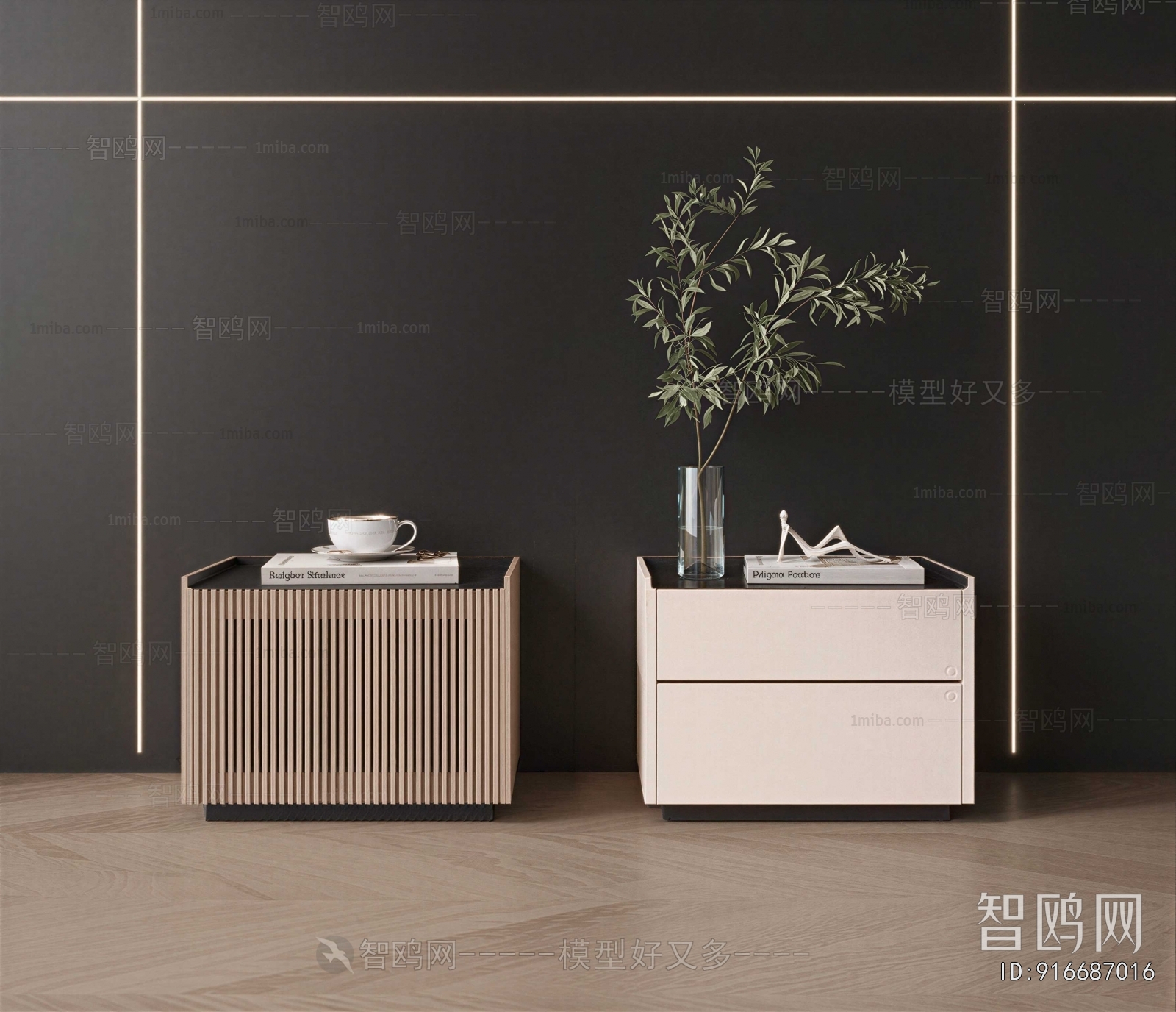 Modern Bedside Cupboard