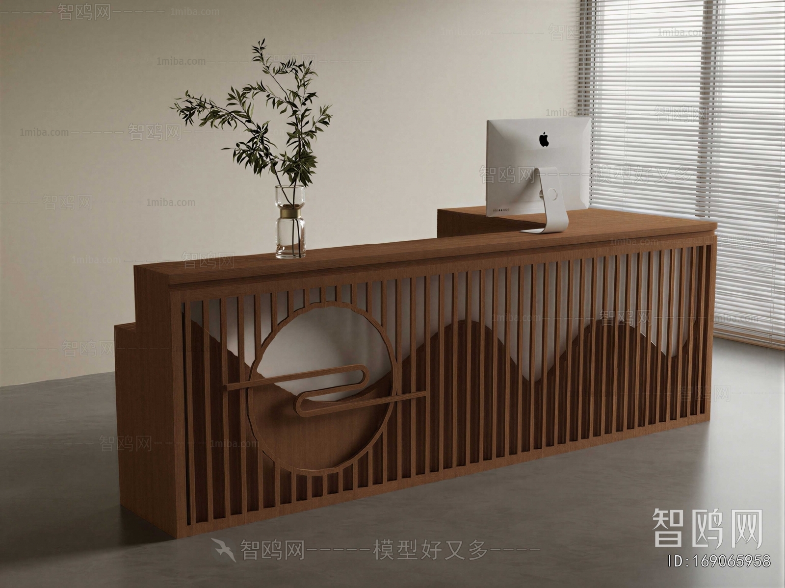 New Chinese Style Reception Desk