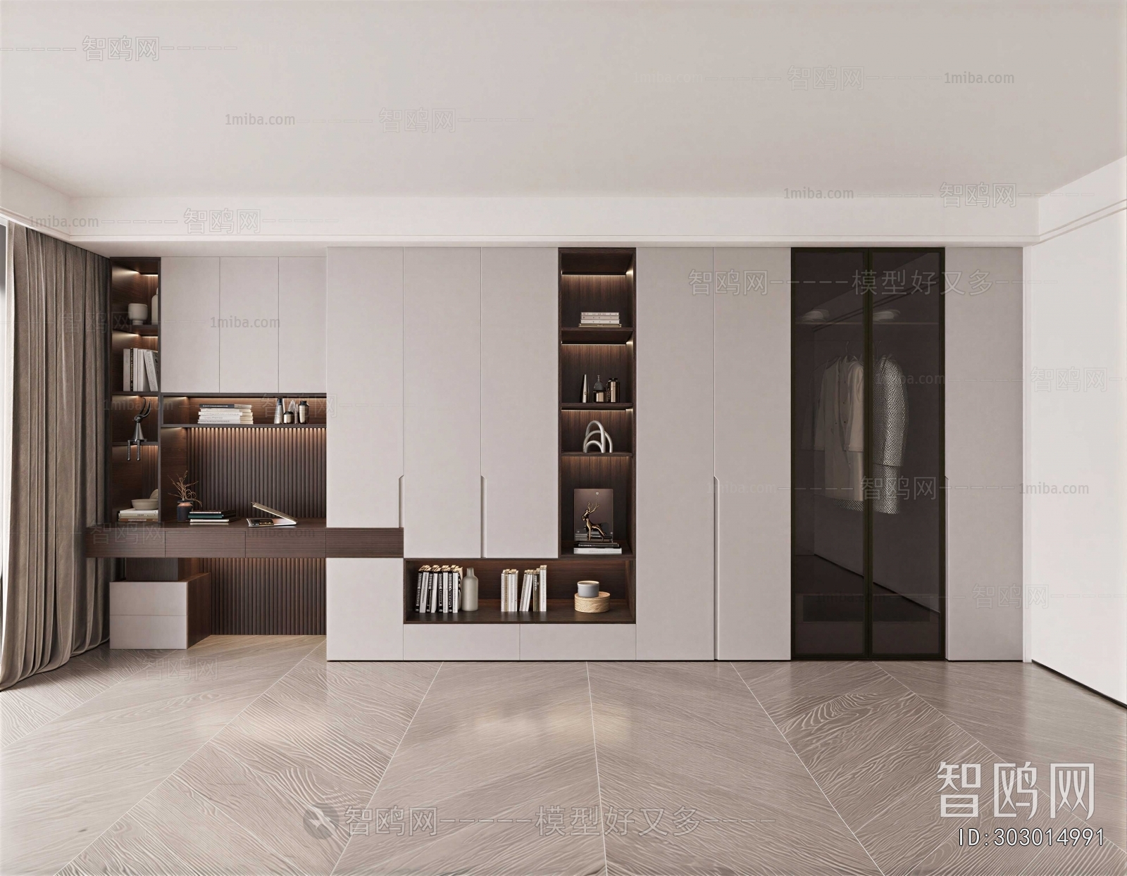 Modern Clothes Storage Area