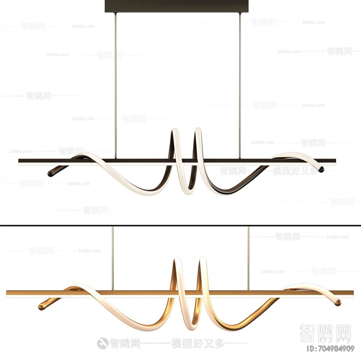 Modern Long Chandelier