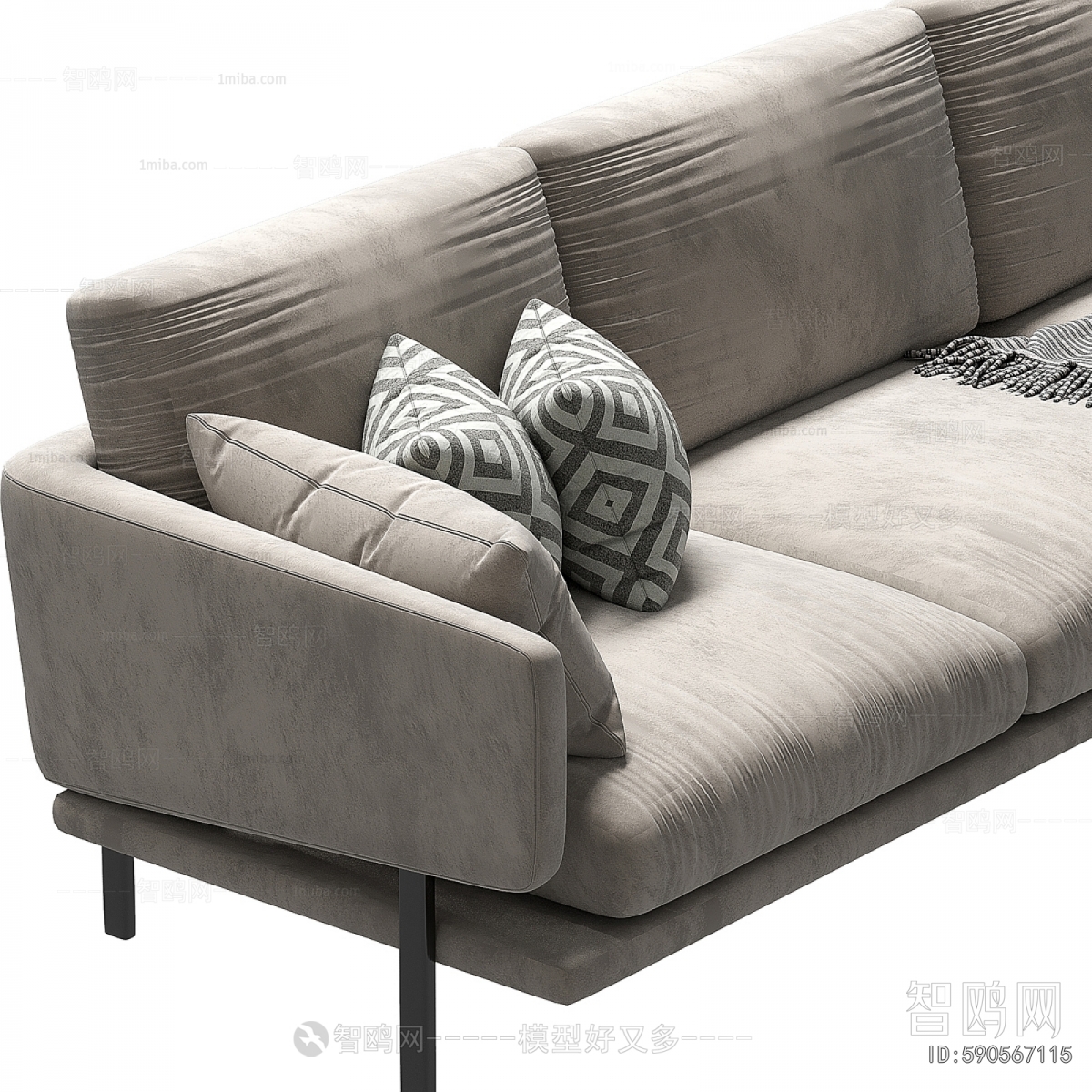 Modern Three-seat Sofa