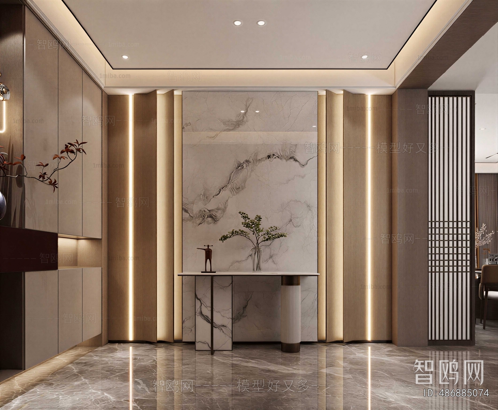 New Chinese Style Hallway