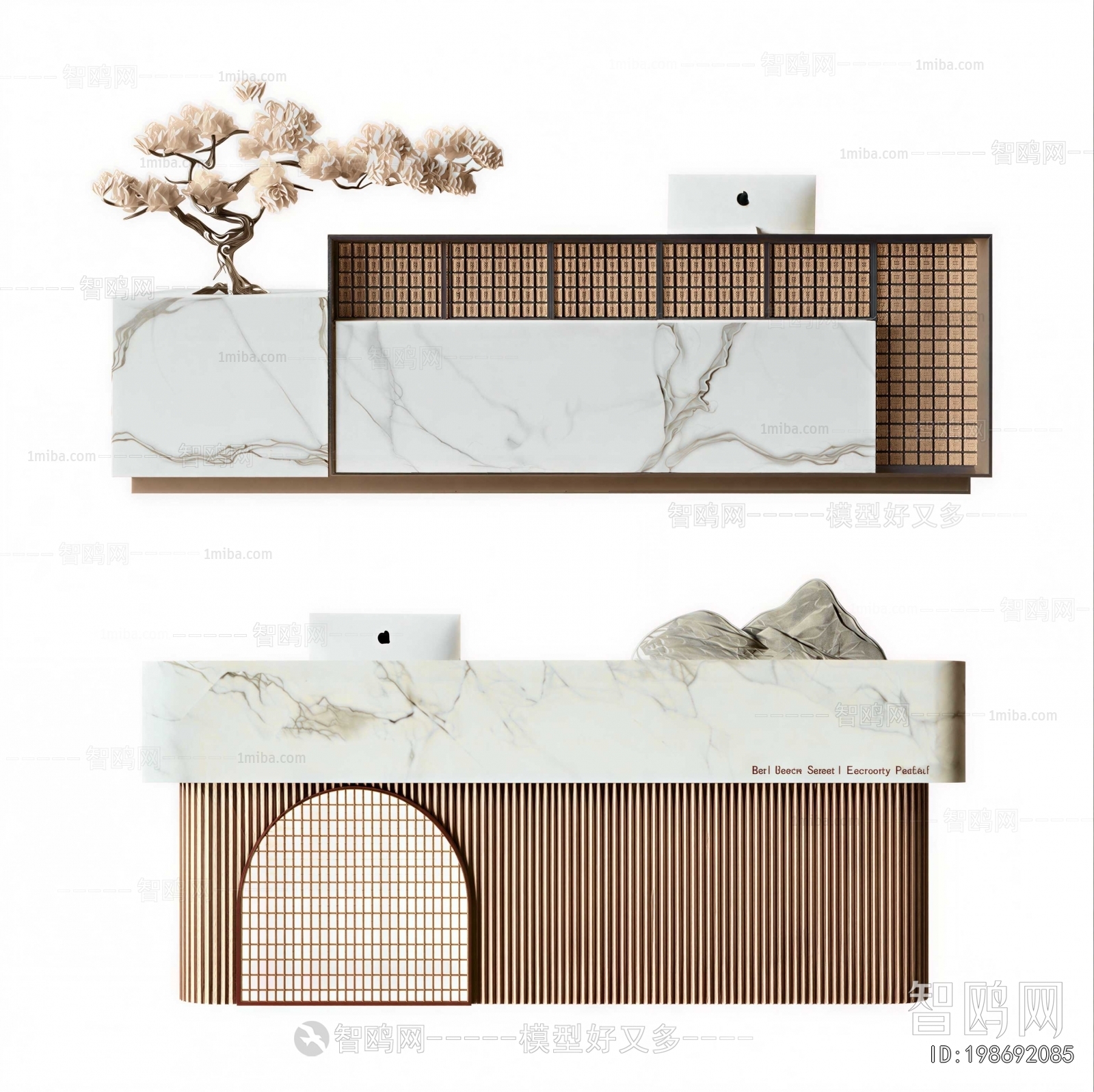 New Chinese Style Reception Desk