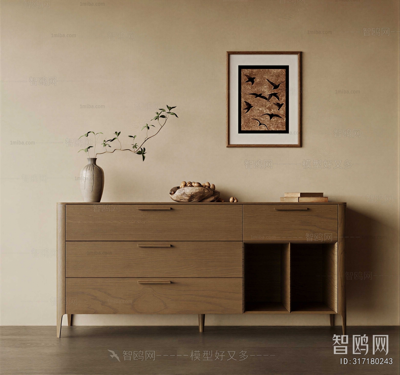 New Chinese Style Side Cabinet