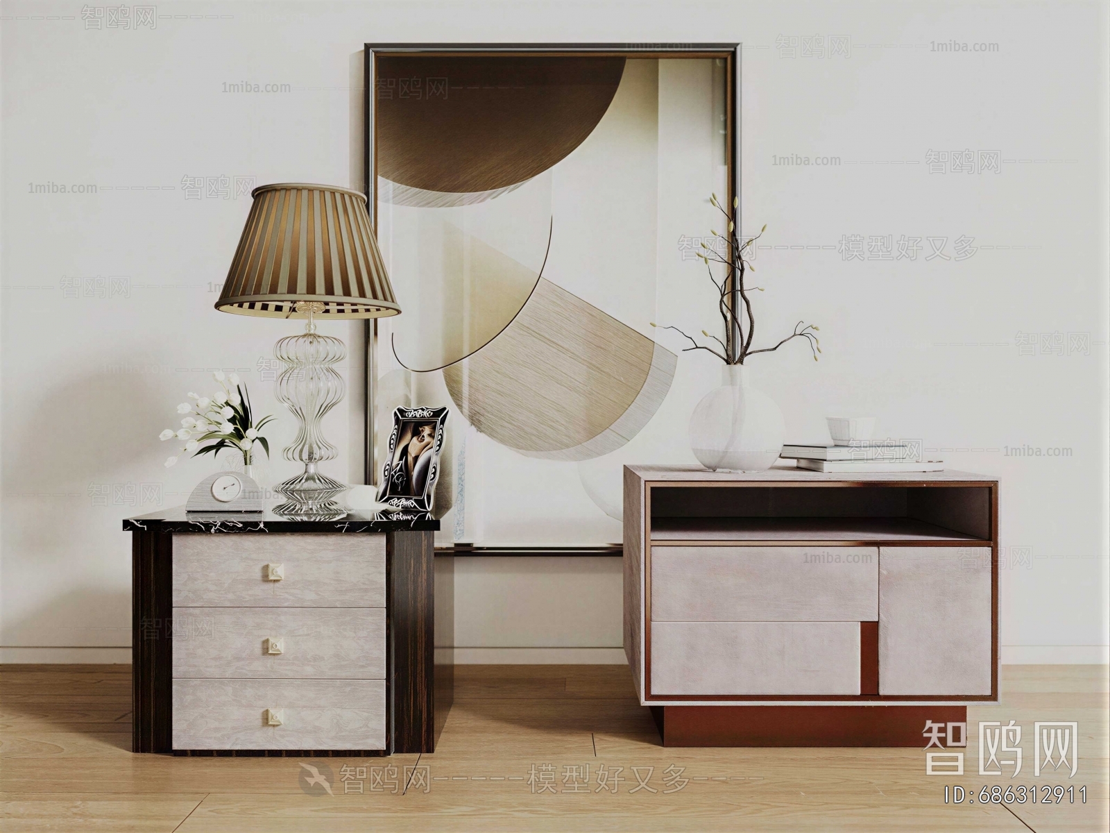 Modern Bedside Cupboard