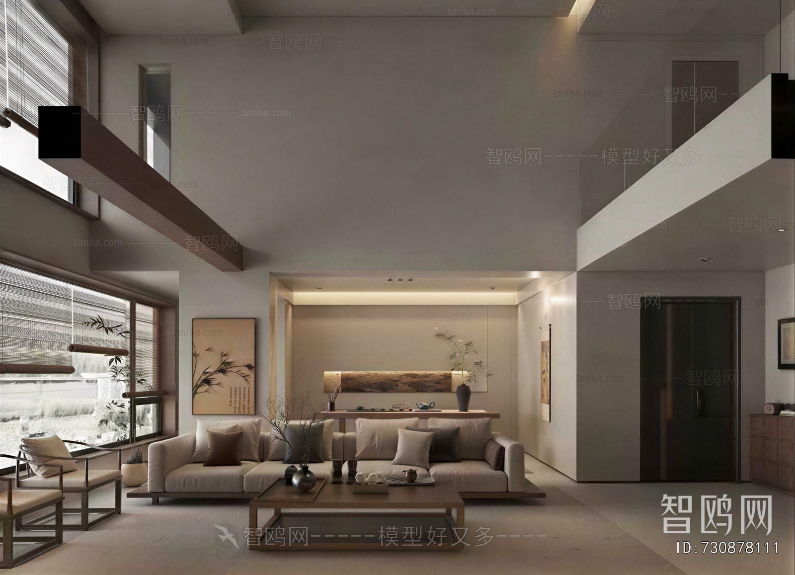 New Chinese Style A Living Room