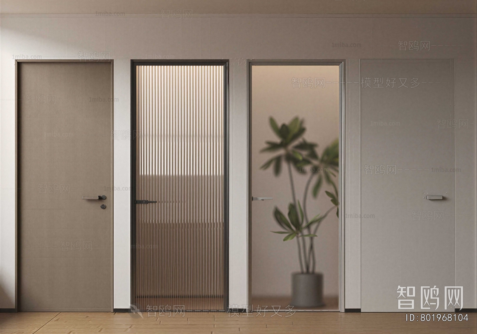 Modern Single Door