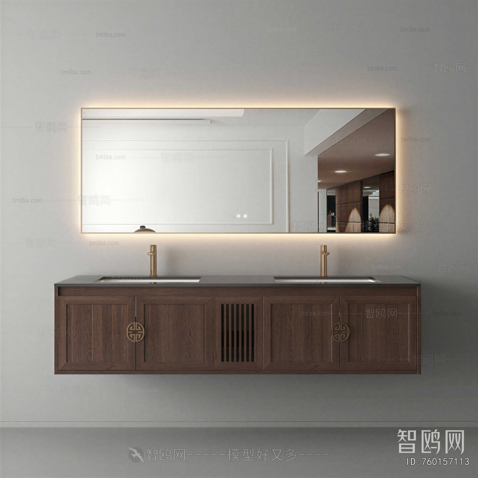 New Chinese Style Bathroom Cabinet