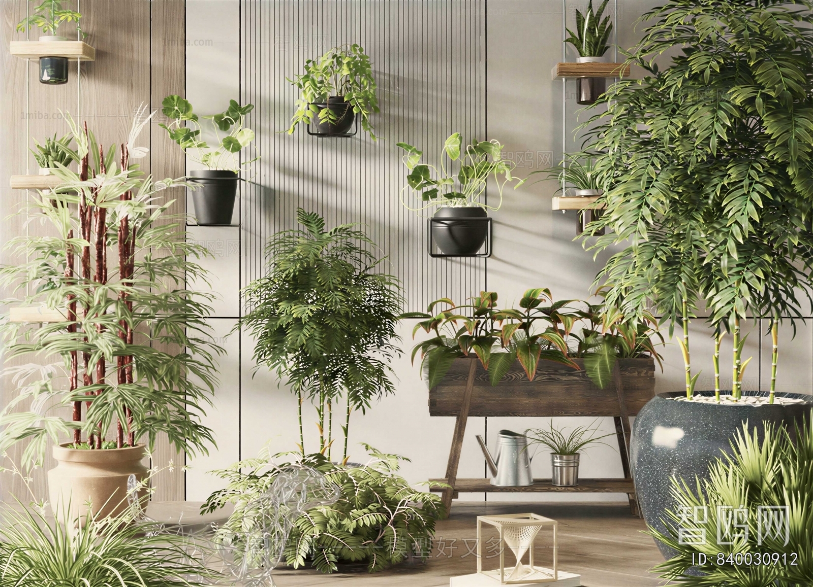 Modern Ground Green Plant Potted Plants