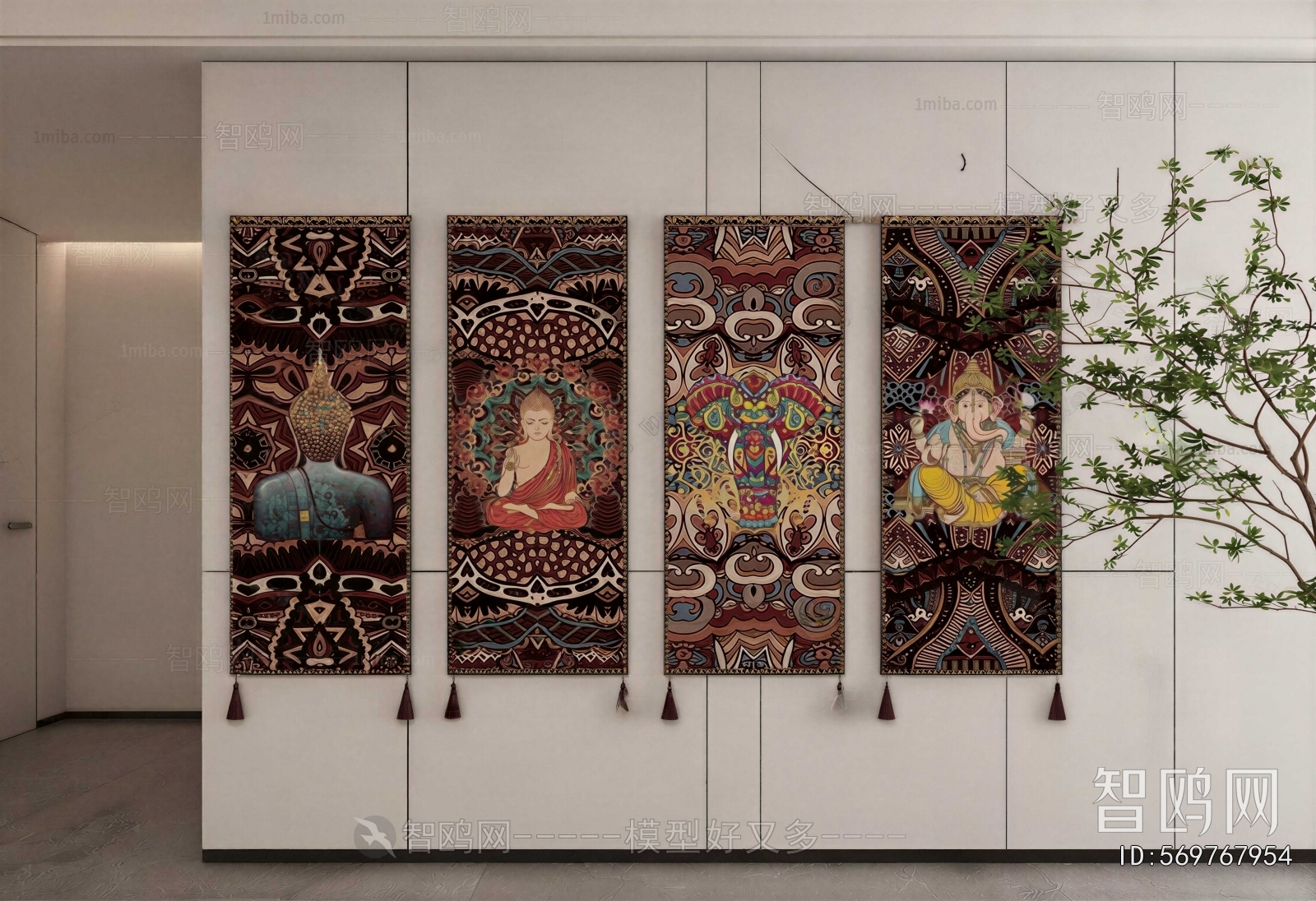 Southeast Asian Style Painting