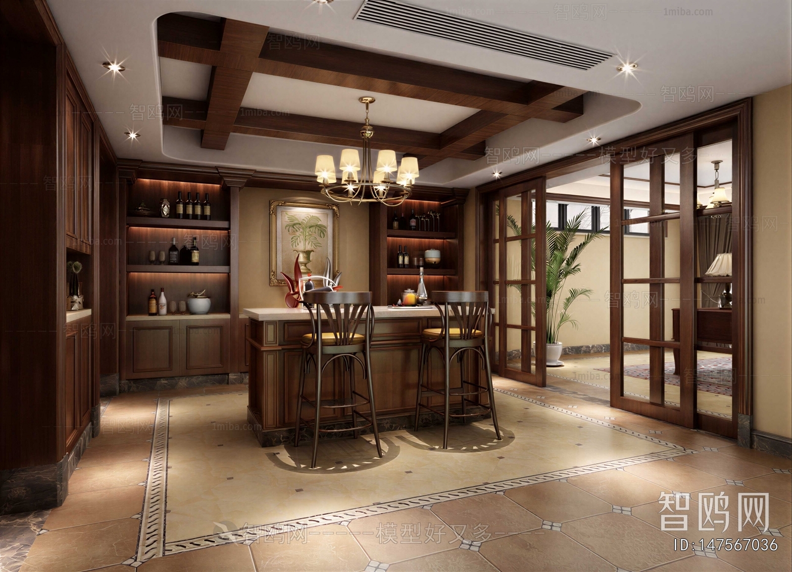 American Style Wine Cellar/Wine Tasting Room