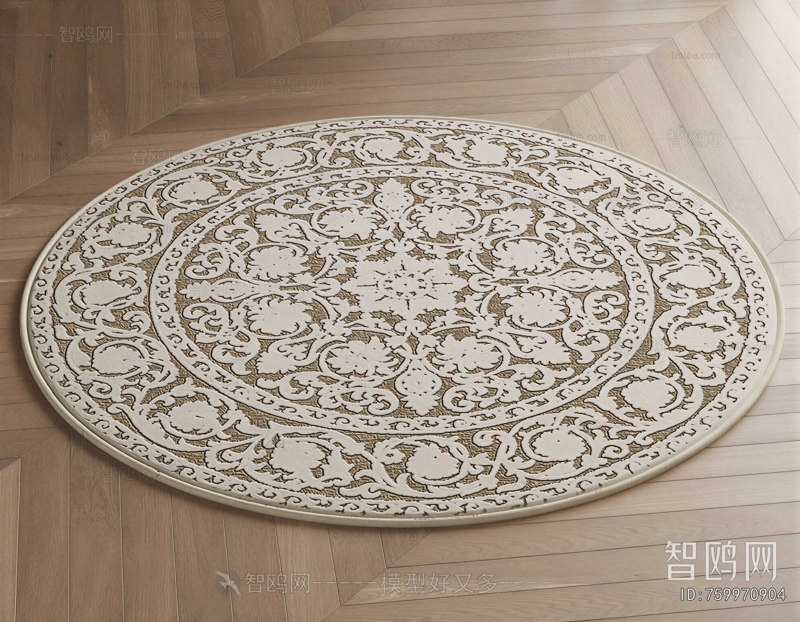 European Style Circular Carpet