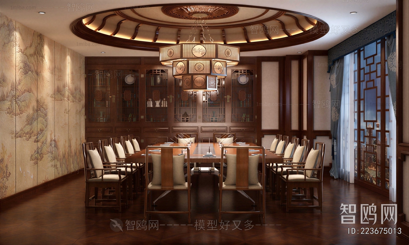 New Chinese Style Meeting Room