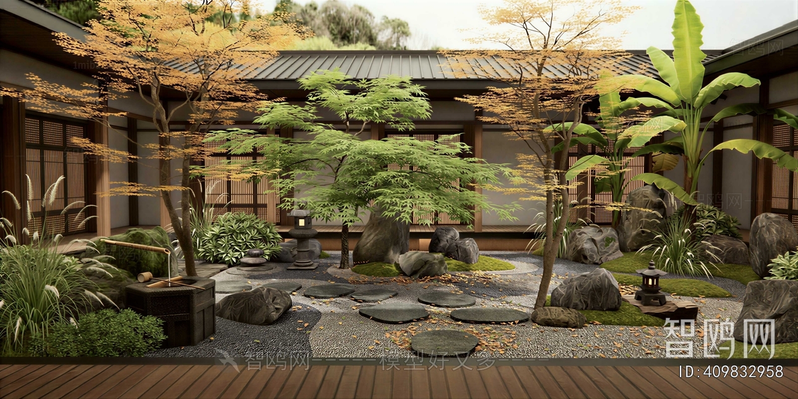 Japanese Style Courtyard/landscape