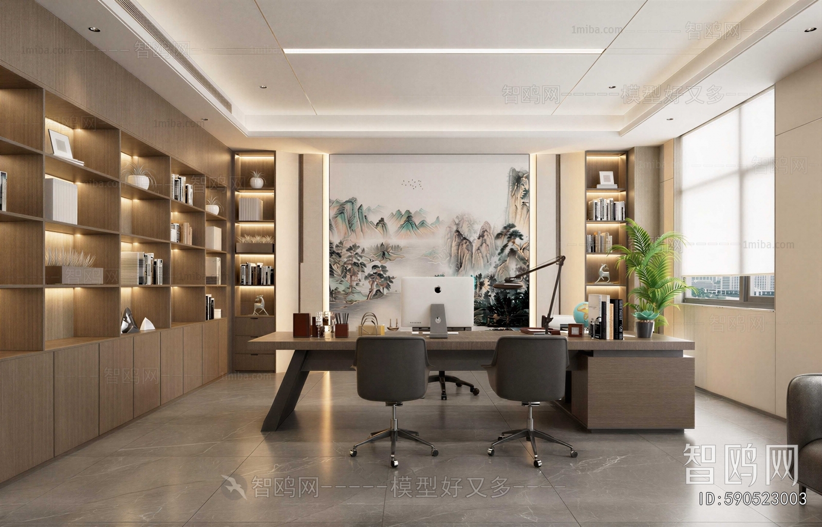 New Chinese Style Manager's Office