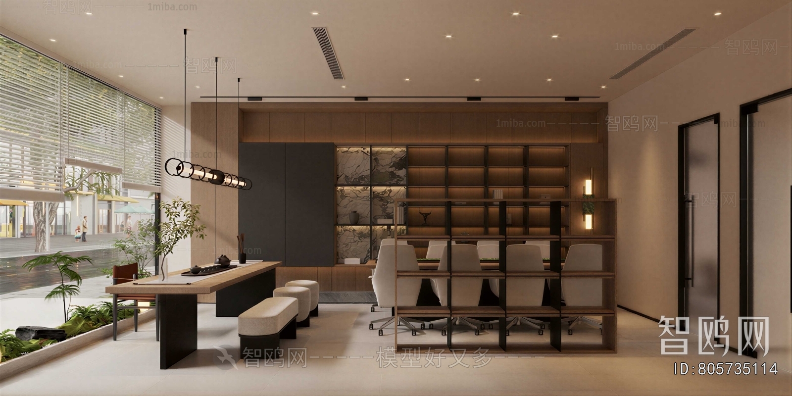 New Chinese Style Meeting Room