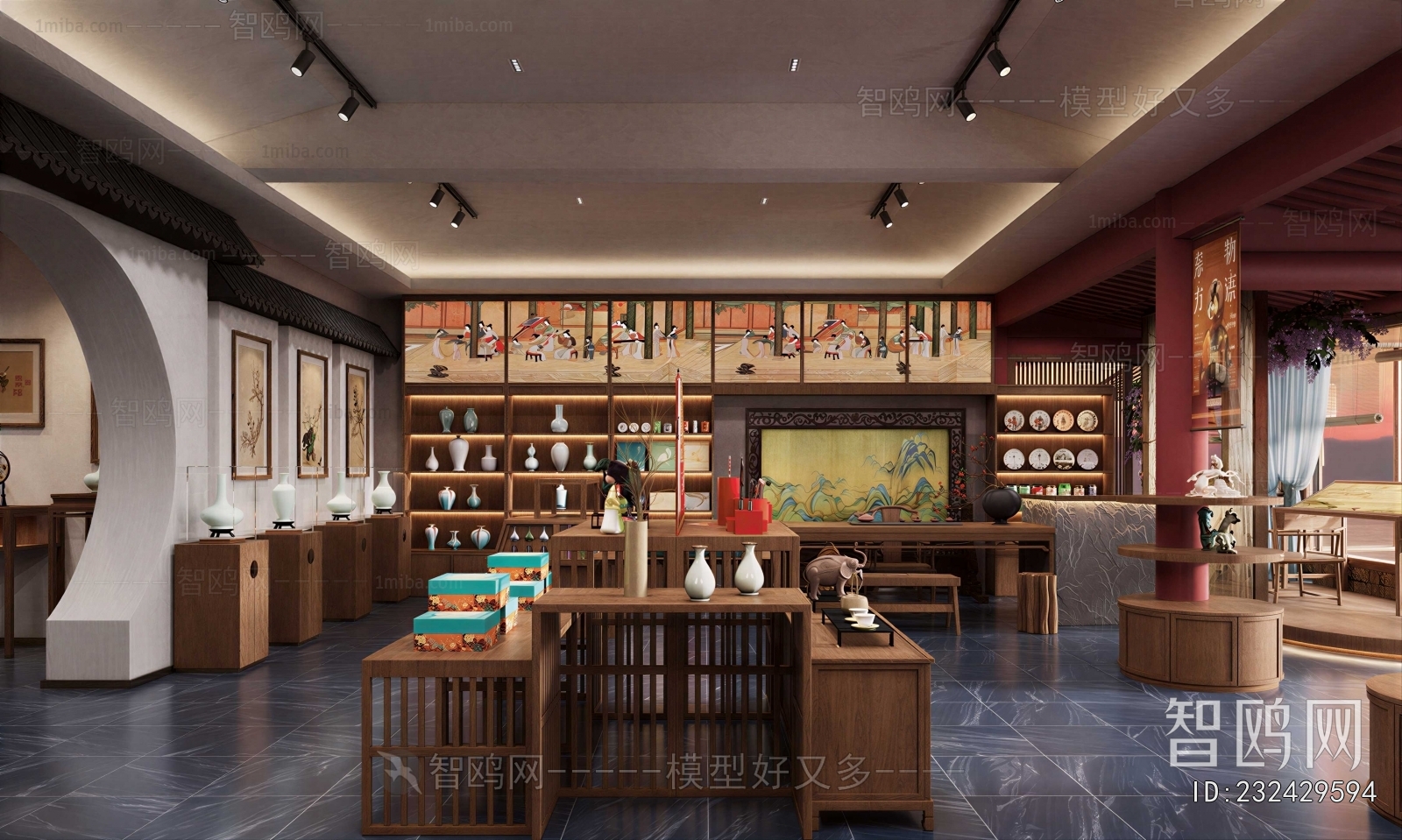 New Chinese Style Exhibition Hall