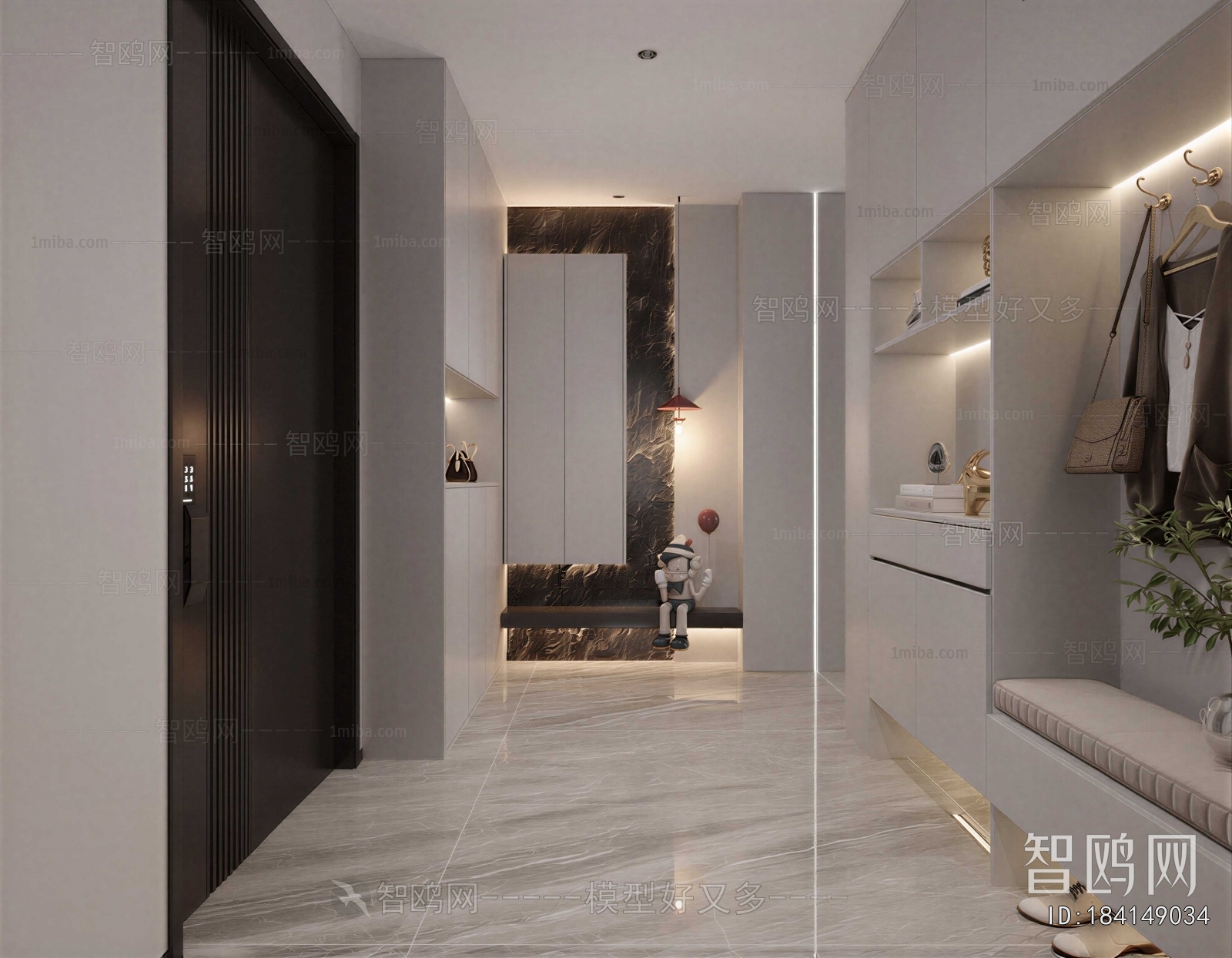 Mix And Match Styles Hallway