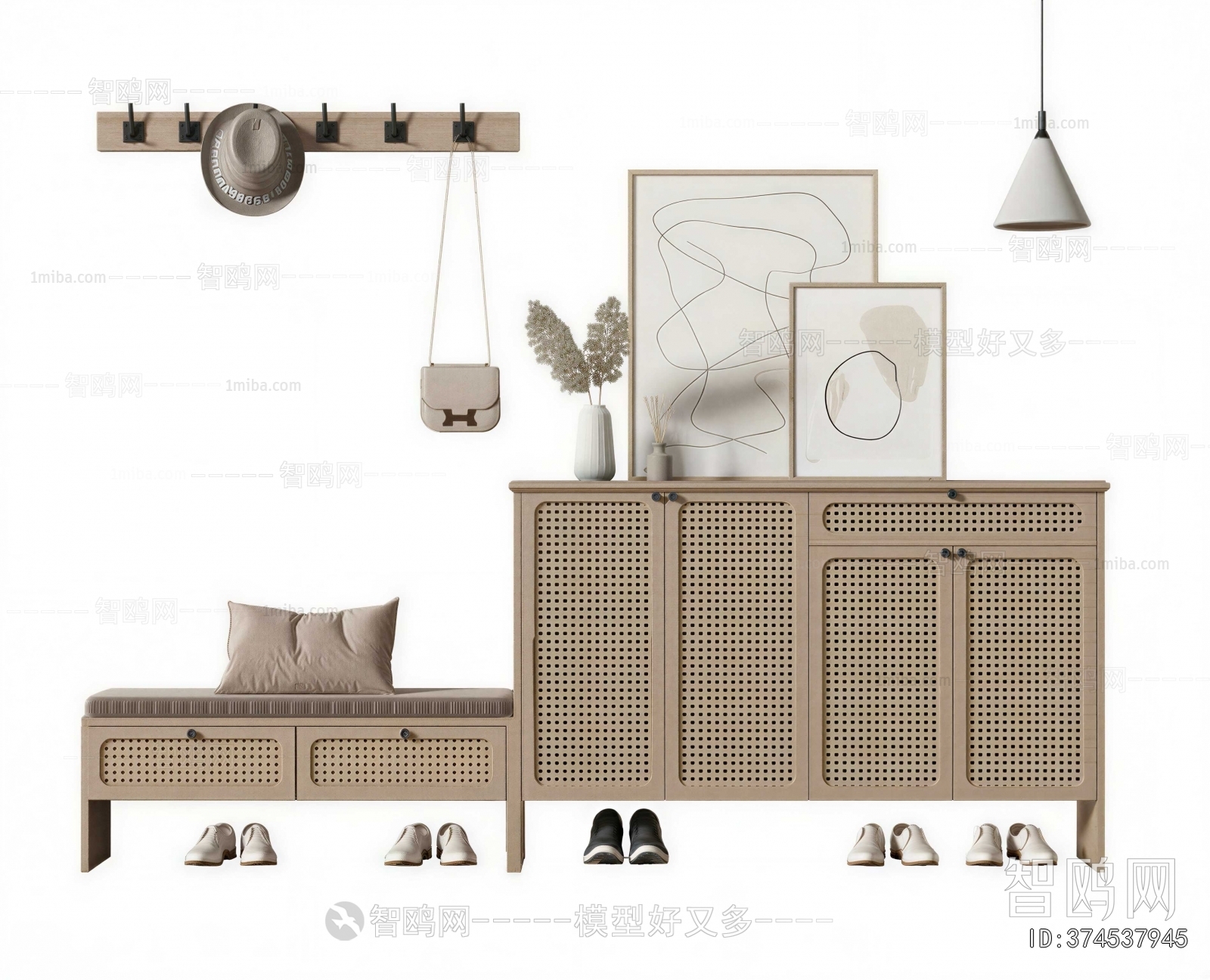 Nordic Style Shoe Cabinet