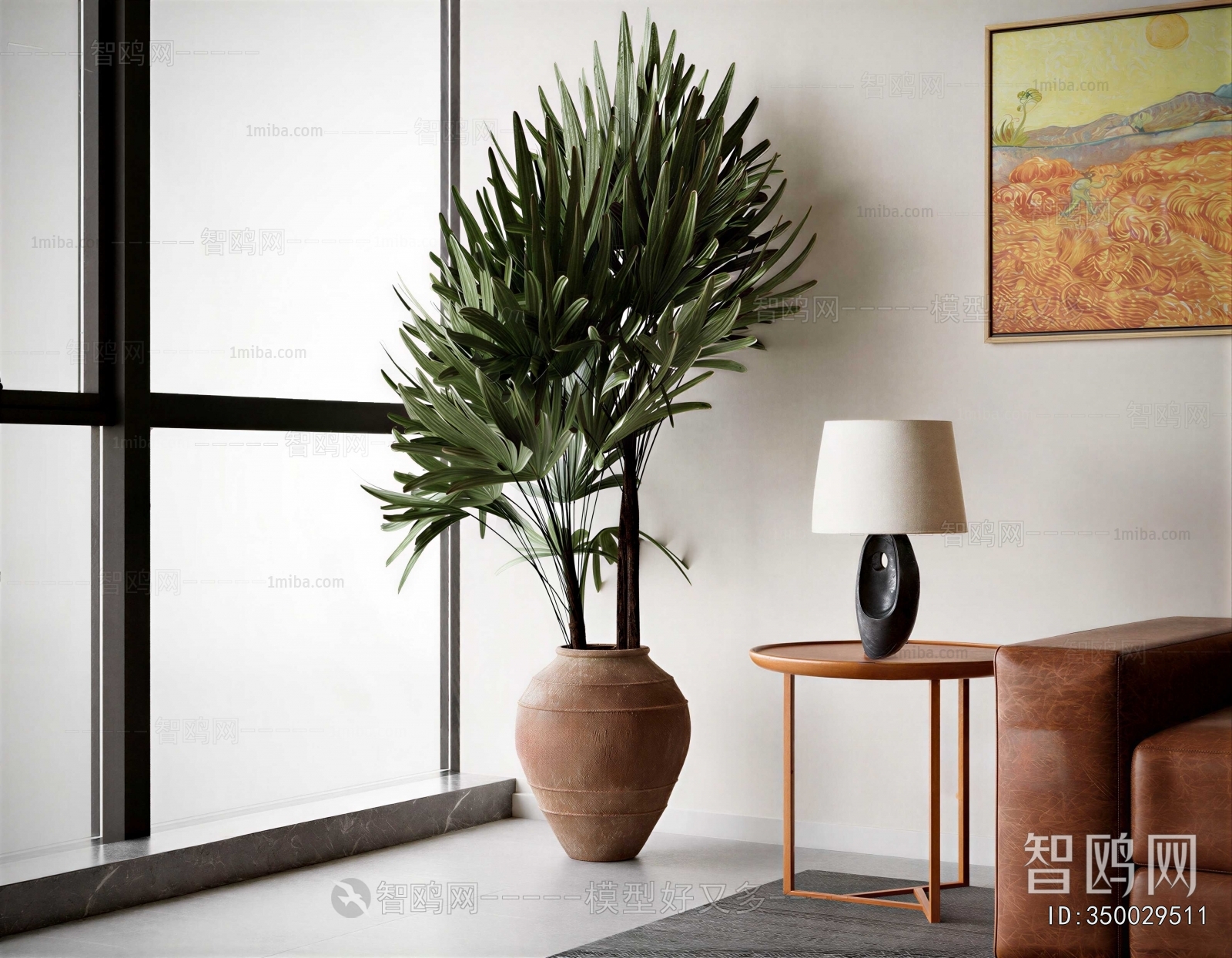 Wabi-sabi Style Ground Green Plant Potted Plants