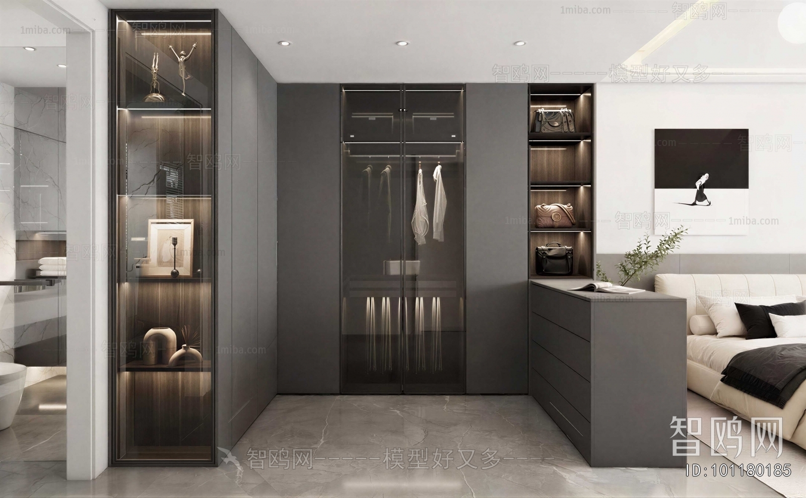 Modern Clothes Storage Area
