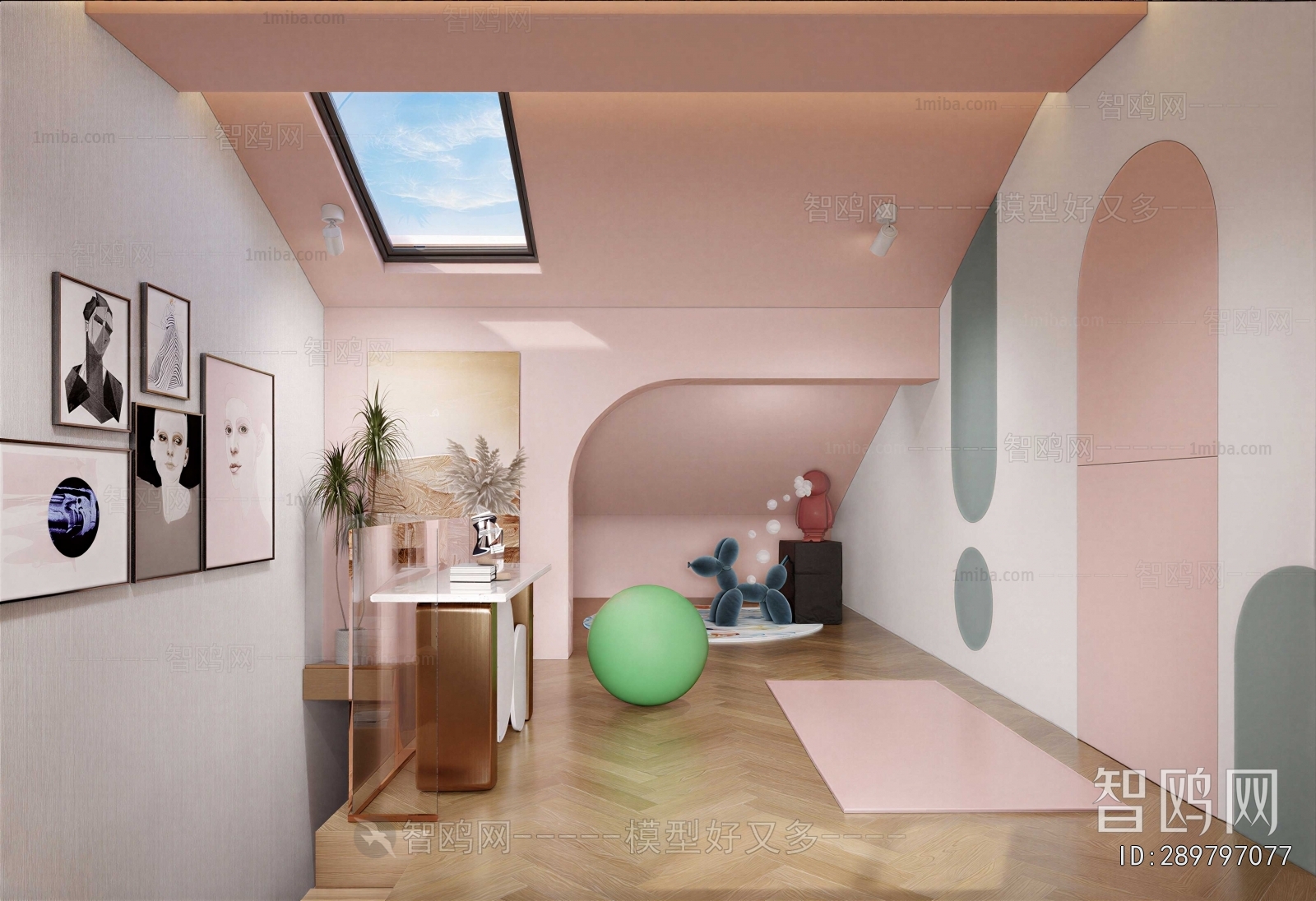 Modern Children's Room Activity Room