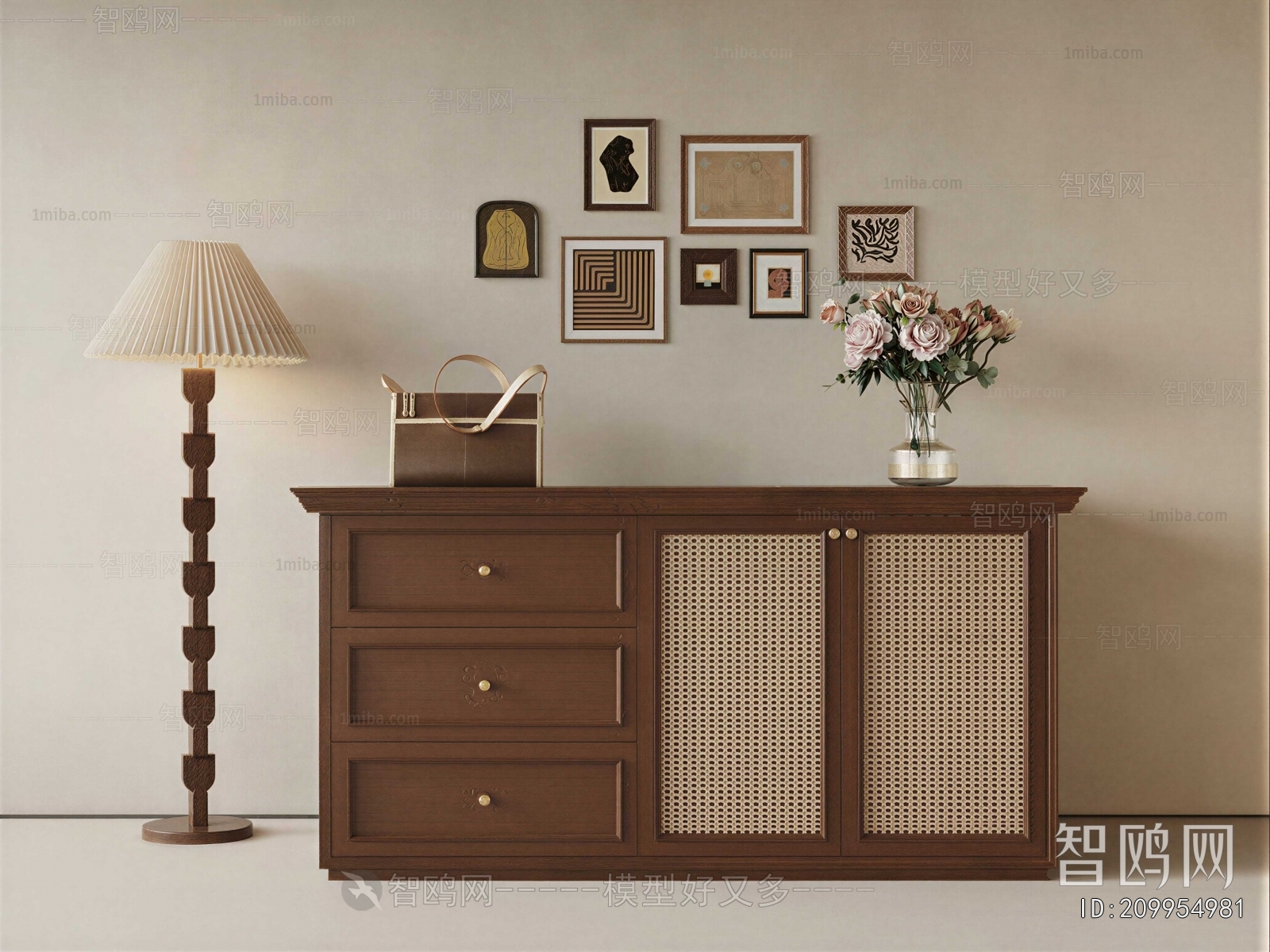 French Style Entrance Cabinet