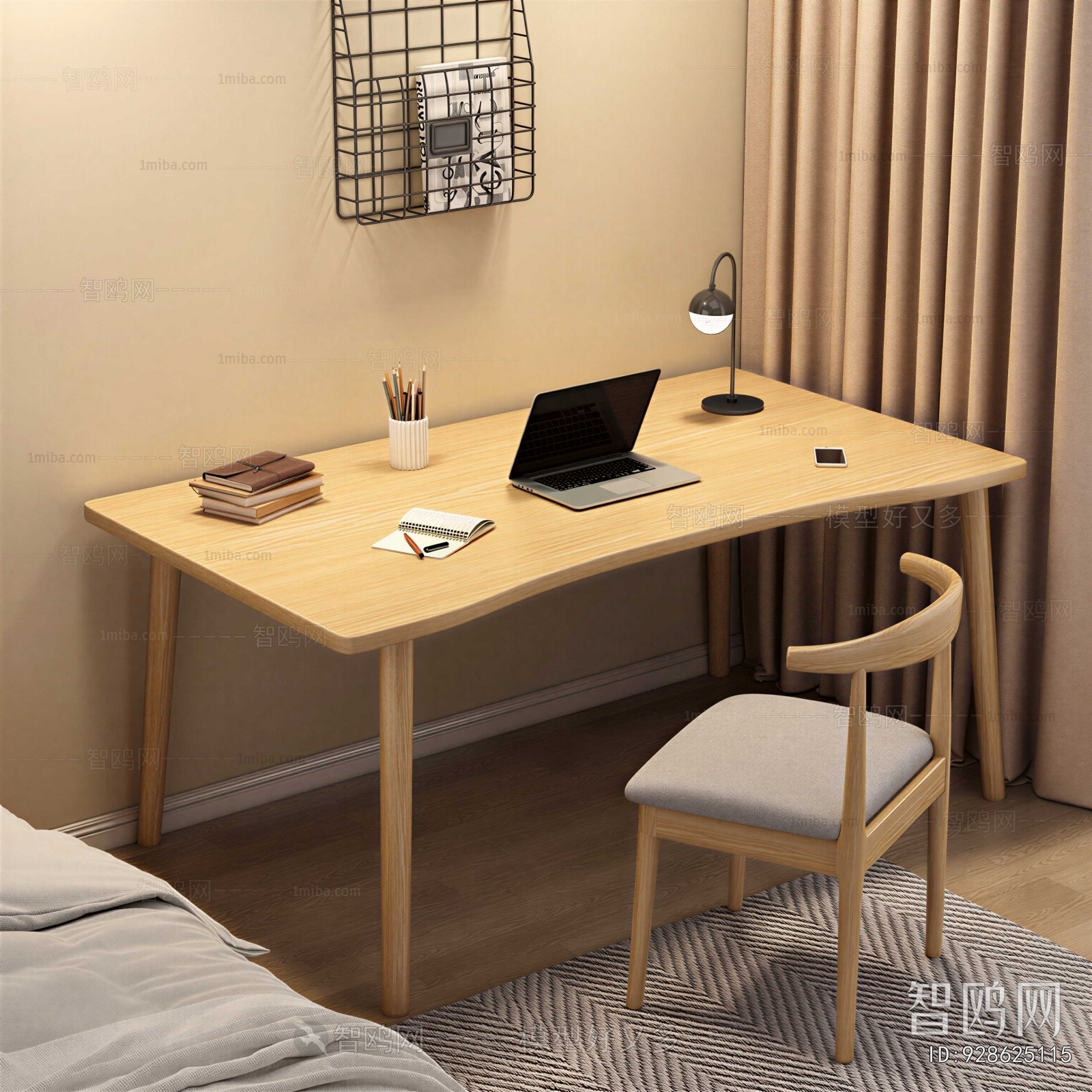 Nordic Style Computer Desk And Chair