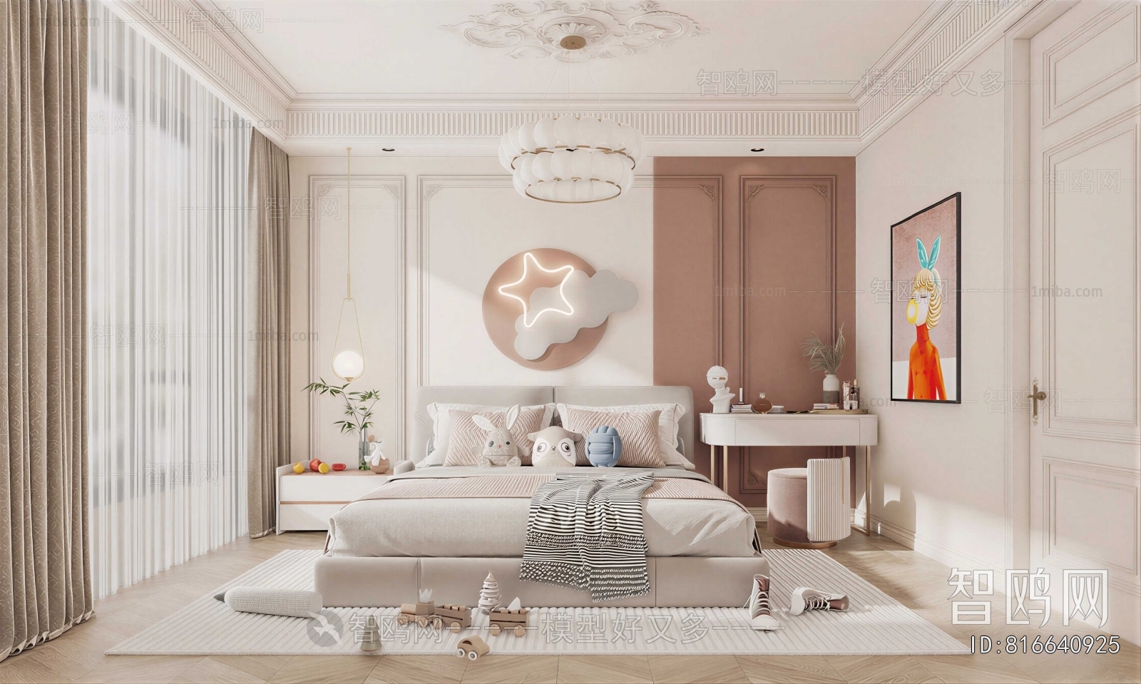 French Style Girl's Room Daughter's Room