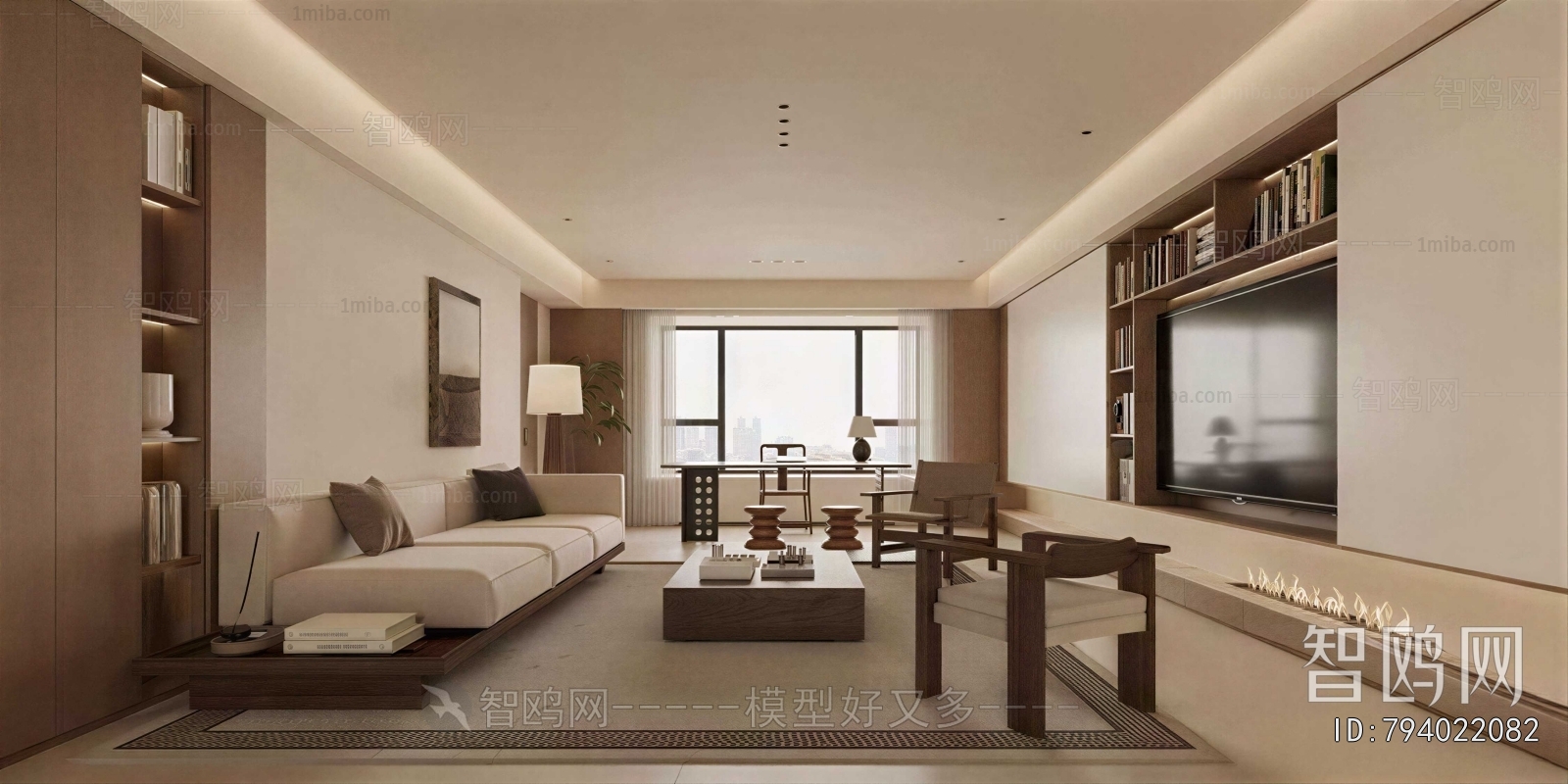 Wabi-sabi Style A Living Room