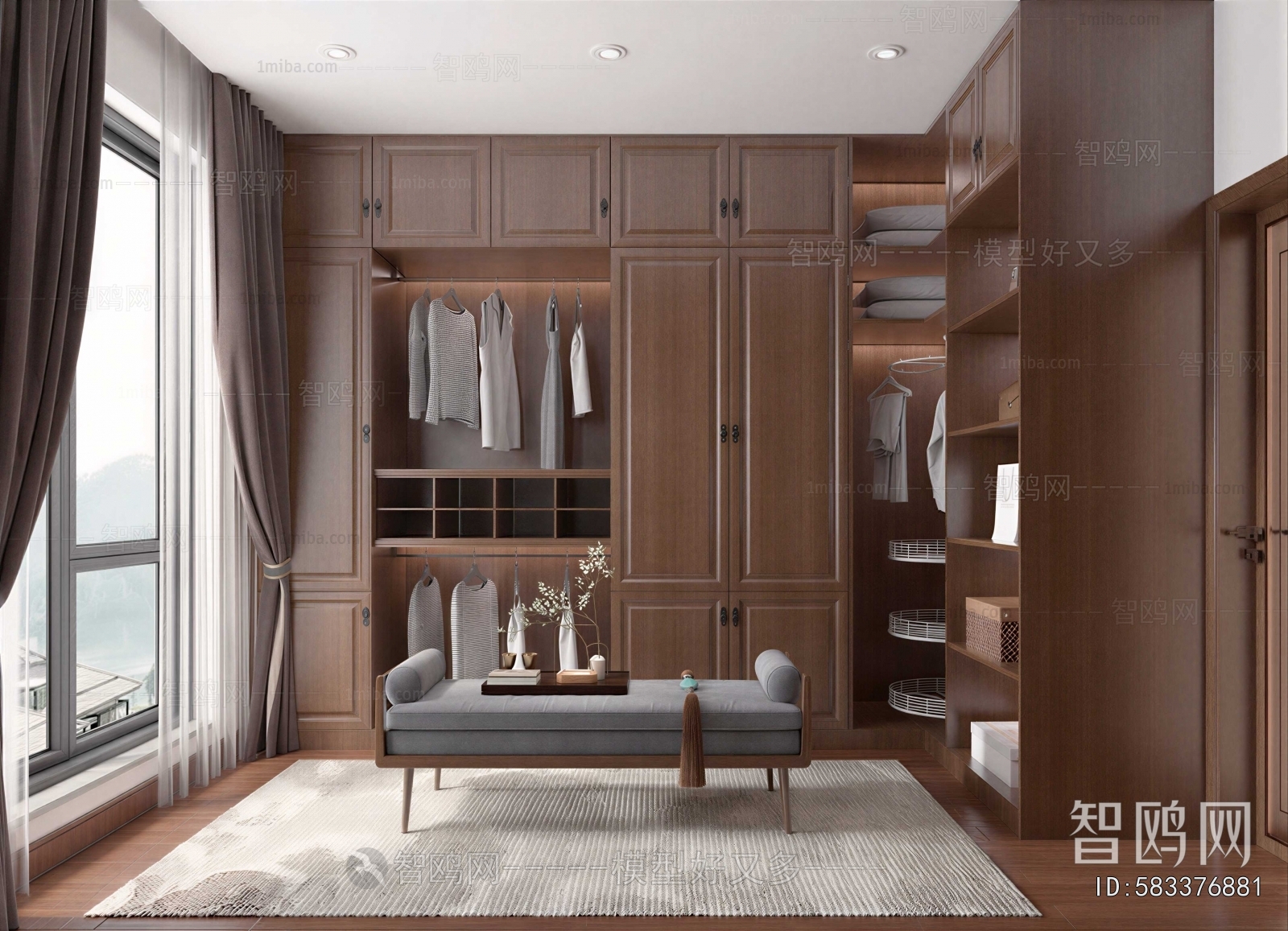 Modern Clothes Storage Area