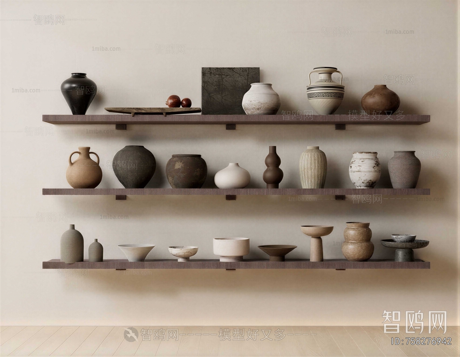 Wabi-sabi Style Clay Pot