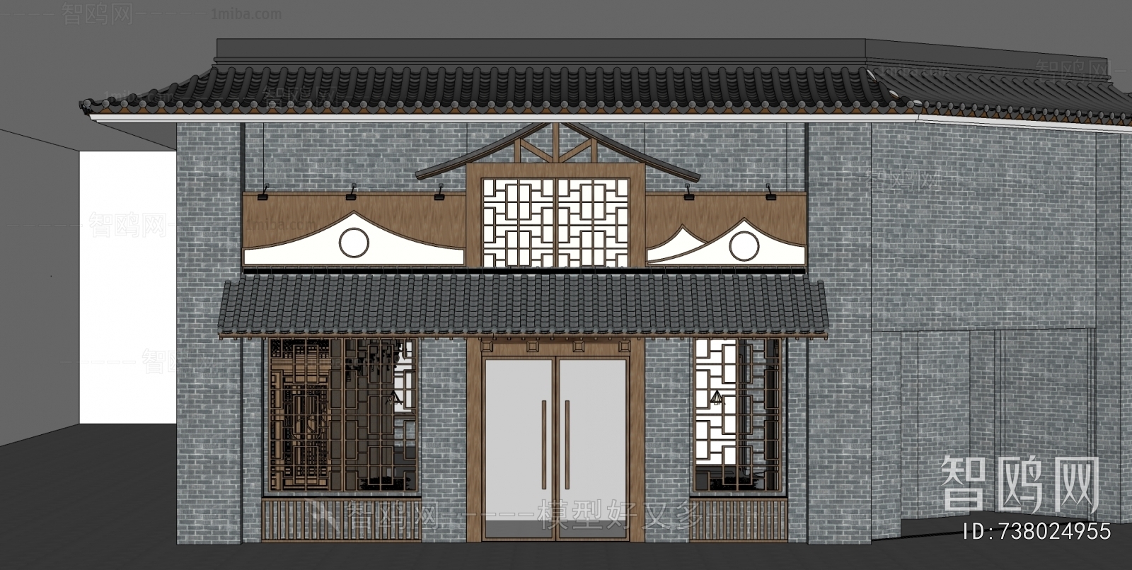 New Chinese Style Facade Element