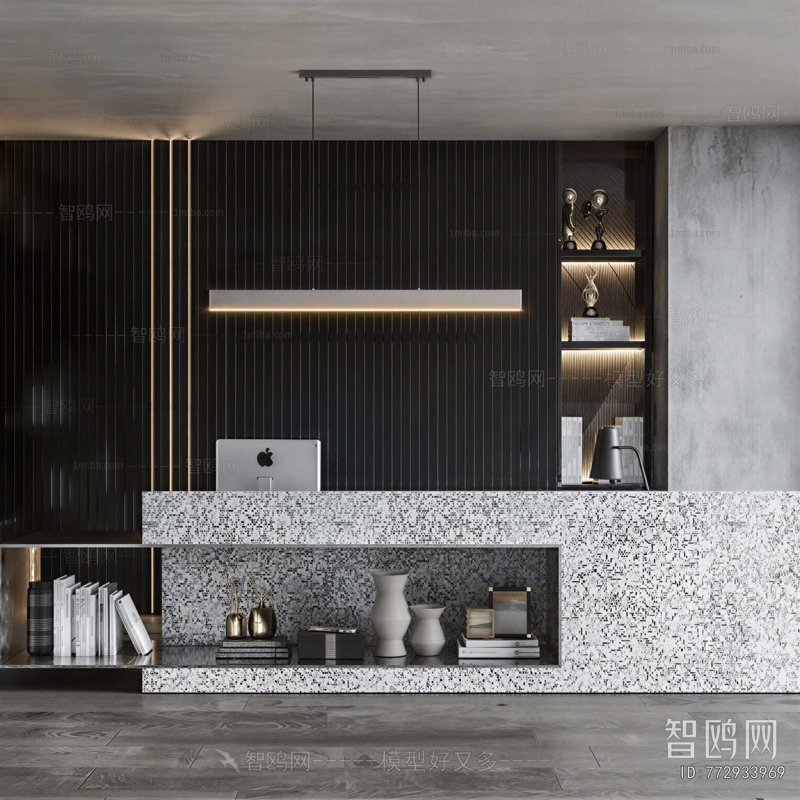 Modern Office Reception Desk