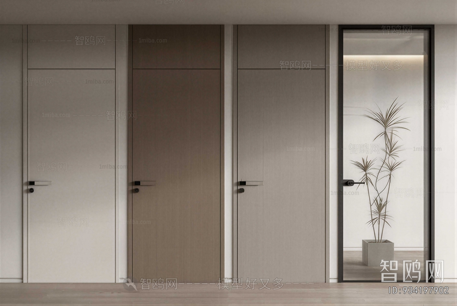 Modern Single Door